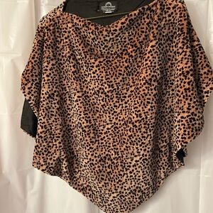 Vintage 90s Leopard Print Women's Cape